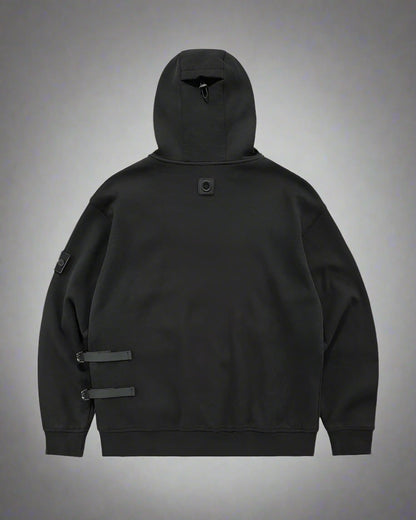 Hoodie Tactique Superposé Prêt pour la Ville -  confortable - Hoodie Tactique Noir pour une Vie Urbaine Stylée