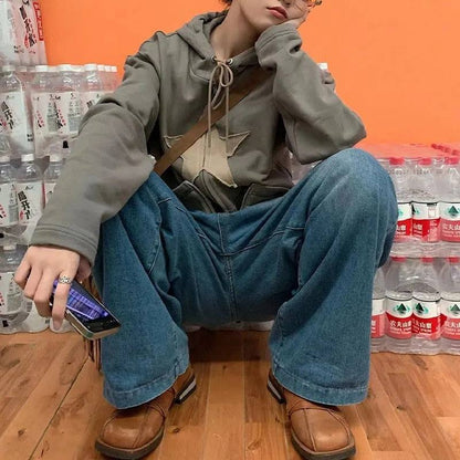 Hoodie Étoile -  polyester - Hoodie Étoile tendance pour un look streetwear unique