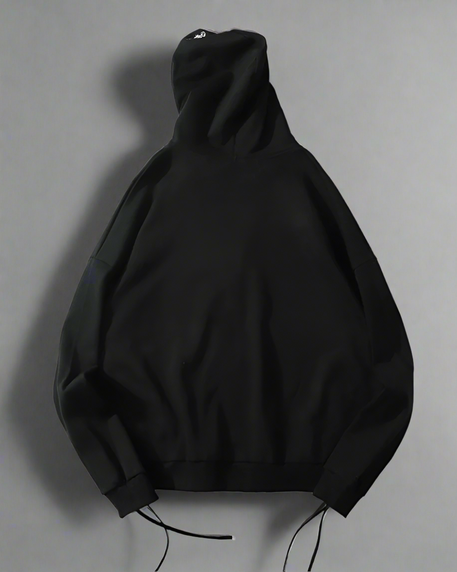 Hoodie Zippé Élégant -  veste en polyester - Hoodie Zippé Élégant Noir pour un Confort Optimal
