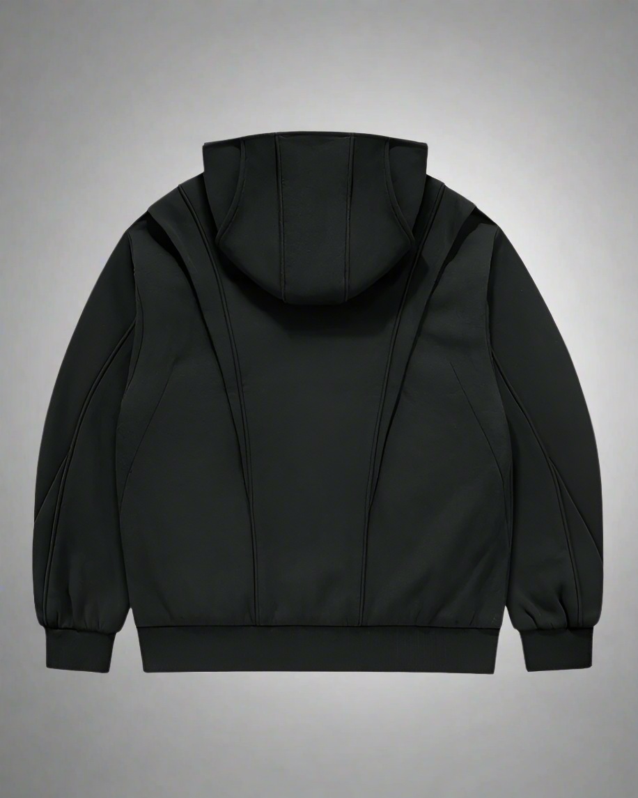 Hoodie Zippé Tactique Tout Temps -  gris - Hoodie Zippé Tactique Polyvalent pour un Style Urbain