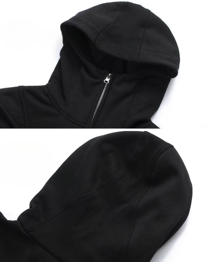 Hoodie Zippé Ultra Stylé -  polyester - Hoodie Zippé Pratique pour vos Activités Quotidiennes