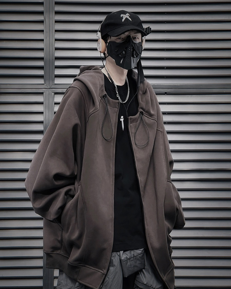 Hoodie Zippé Urbain Polyvalent - hoodie - Hoodie Zippé Urbain en Polyester et Coton Confortable