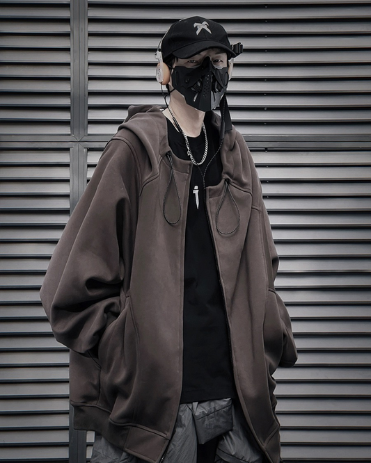 Hoodie Zippé Urbain Polyvalent - hoodie - Hoodie Zippé Urbain en Polyester et Coton Confortable