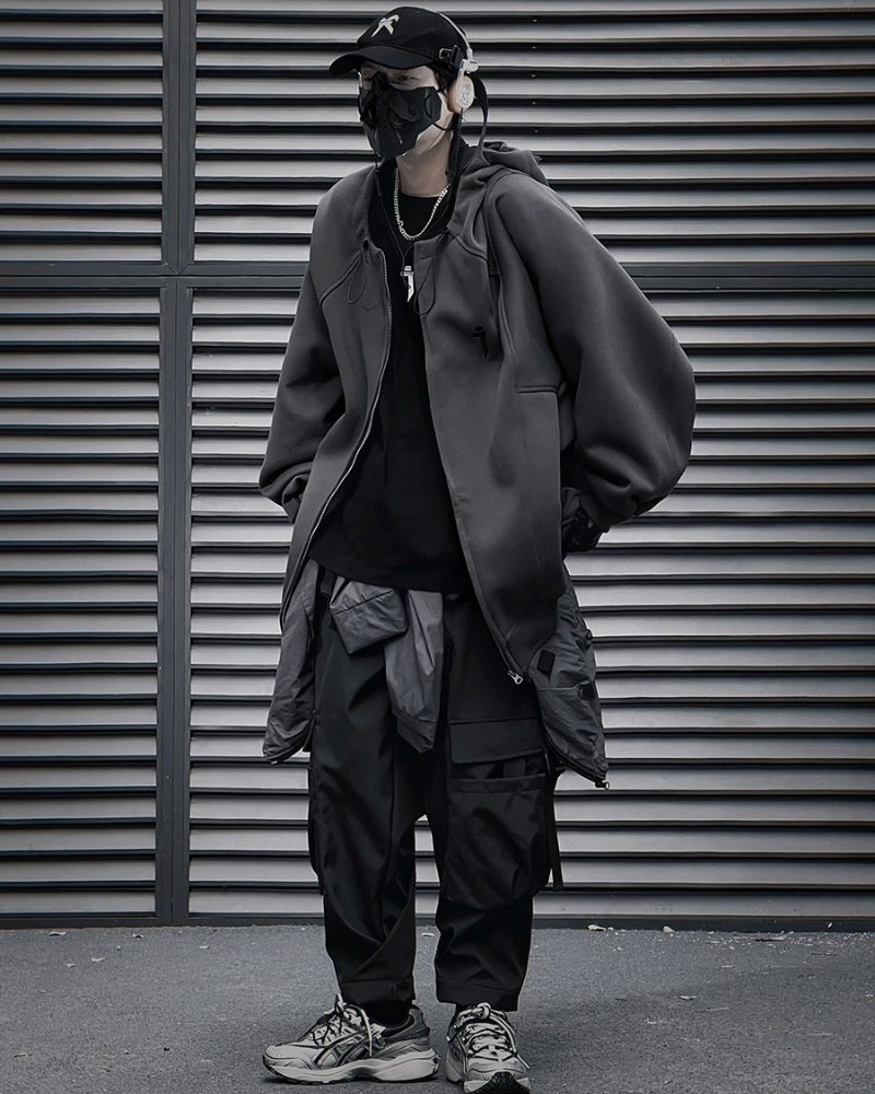 Hoodie Zippé Urbain Polyvalent -  urbain - Hoodie Zippé Urbain en Polyester et Coton Confortable