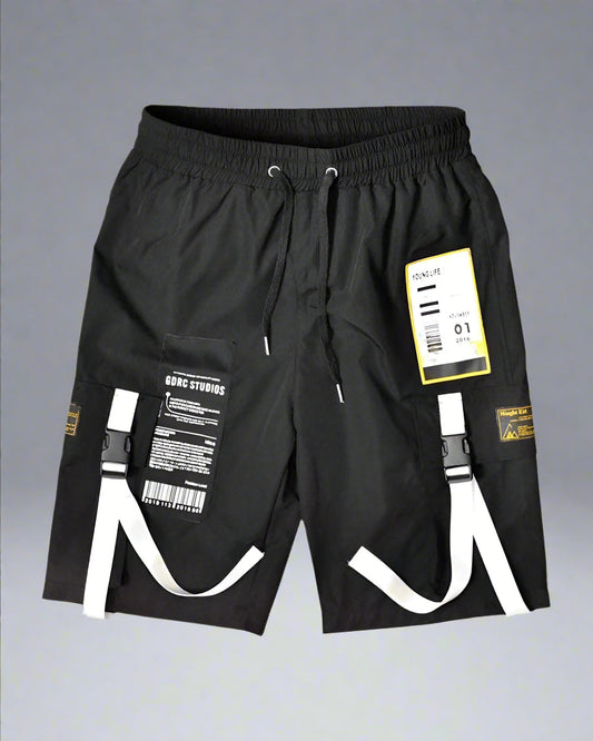 Shorts cargo avec accent en ruban élégant