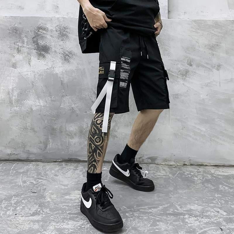 Shorts cargo avec accent en ruban élégant
