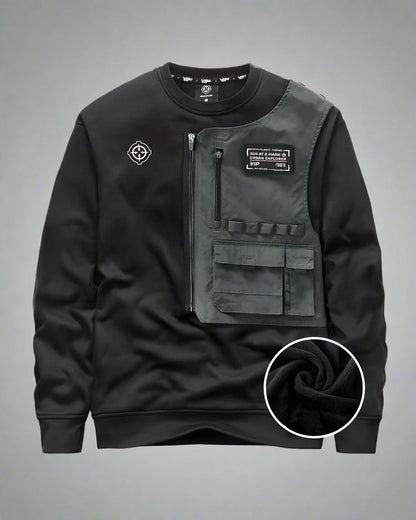 Hoodie Superposé Prêt pour la Ville