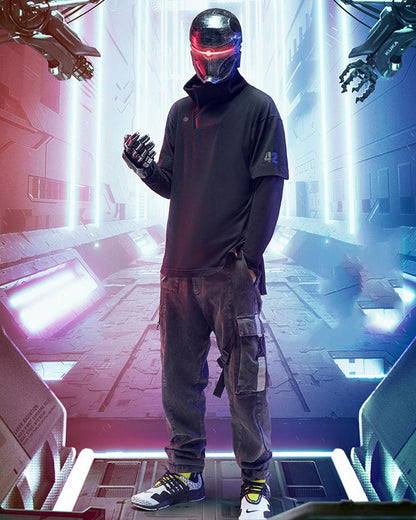 T-shirt Guerrier de Fer Futuriste