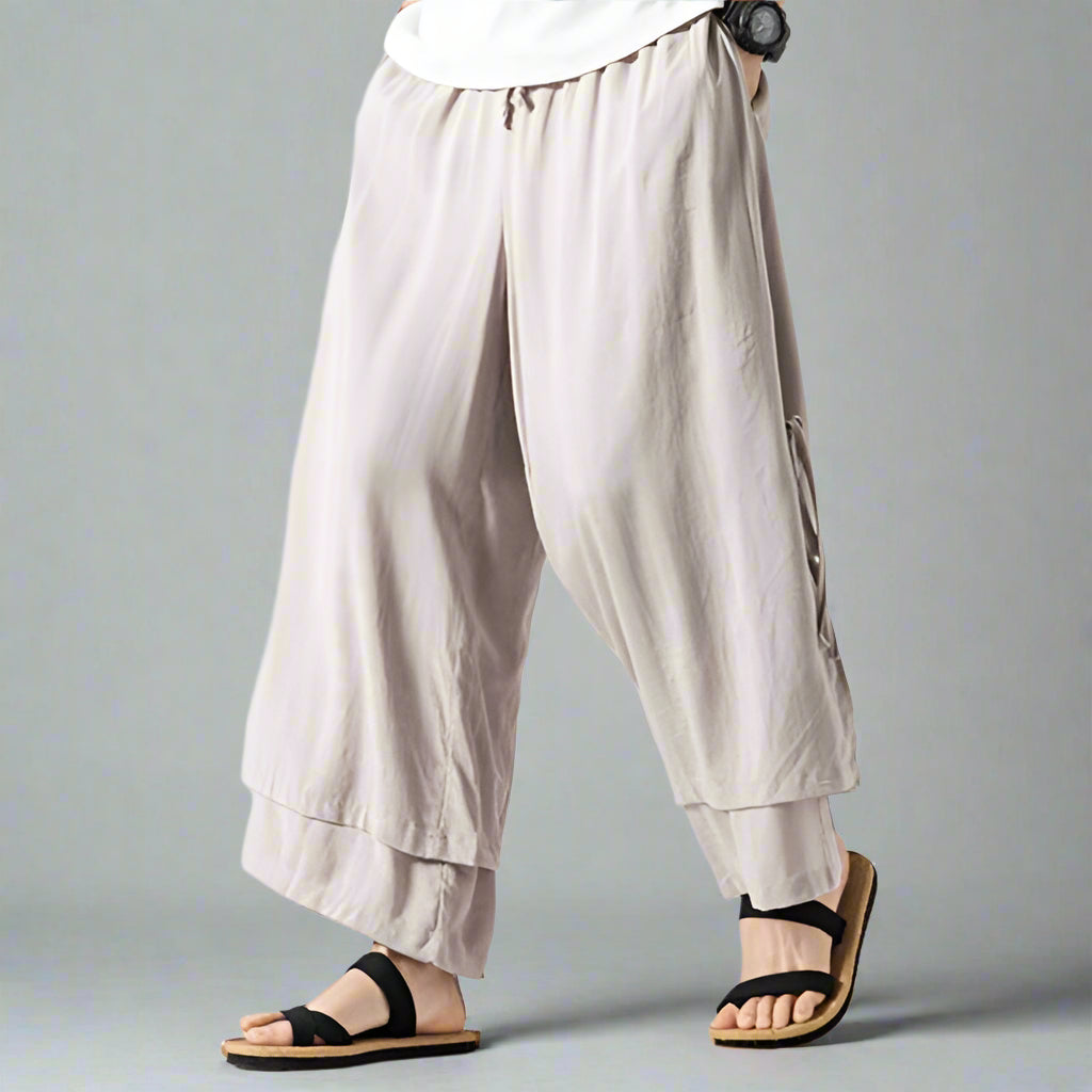 Pantalons larges fluides et chics