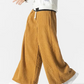 Pantalons en velours côtelé japonais élégants