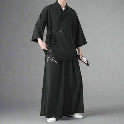 Ensemble Haori Japonais Élégant