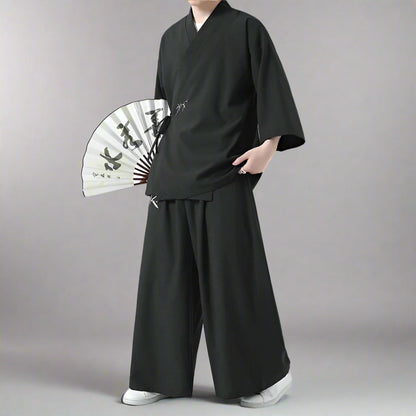 Ensemble Haori Japonais Élégant