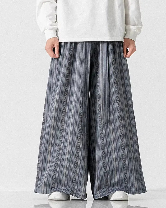 Pantalons Japonais Amples Chic