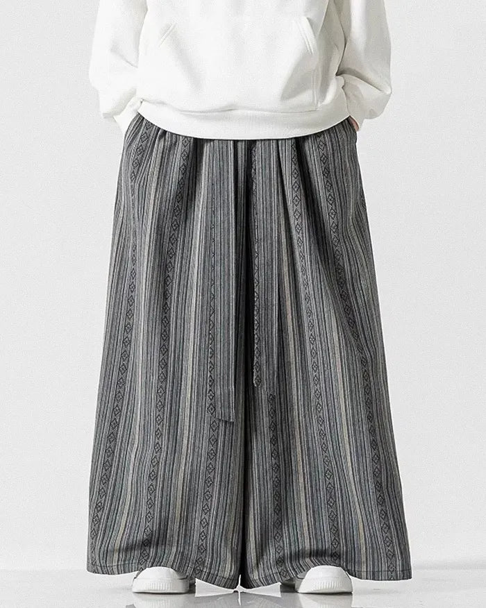 Pantalons Japonais Amples Chic