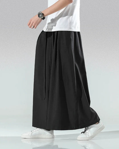 Pantalons larges japonais pour hommes élégants