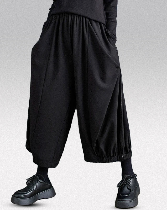 Pantalons larges japonais chics