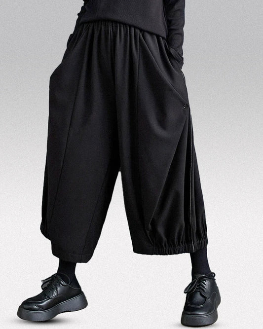 Pantalons larges japonais chics