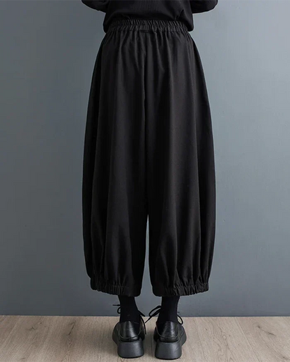 Pantalons larges japonais chics
