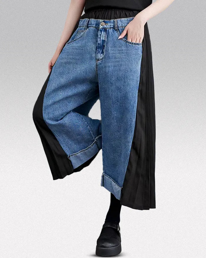 Jeans Femme Large Chic - jeans confortables - Jeans Femme Large Chic pour un Style Élégant et Confortable