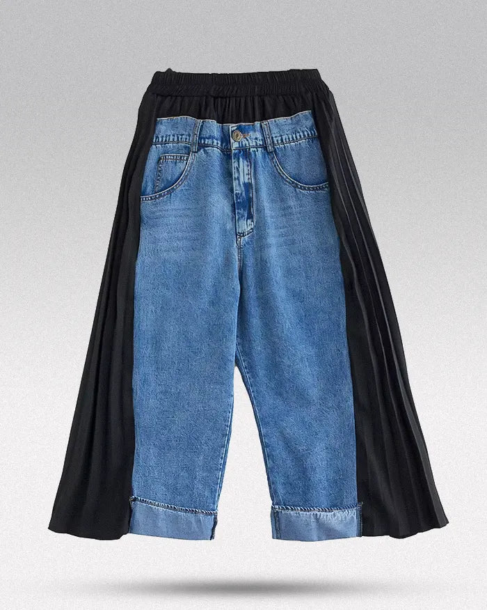 Jeans Femme Large Chic - jeans femme - Jeans Femme Large Chic pour un Style Élégant et Confortable