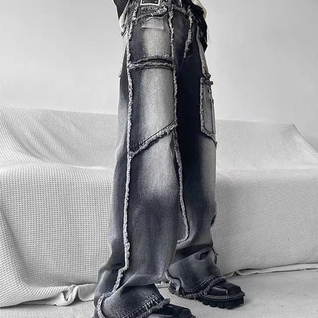 Jeans Gorpcore -  confort - Jeans Gorpcore élégants en denim pour un confort quotidien