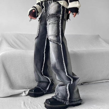 Jeans Gorpcore - jeans - Jeans Gorpcore élégants en denim pour un confort quotidien