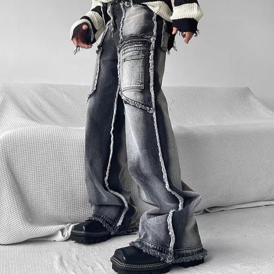 Jeans Gorpcore - jeans - Jeans Gorpcore élégants en denim pour un confort quotidien