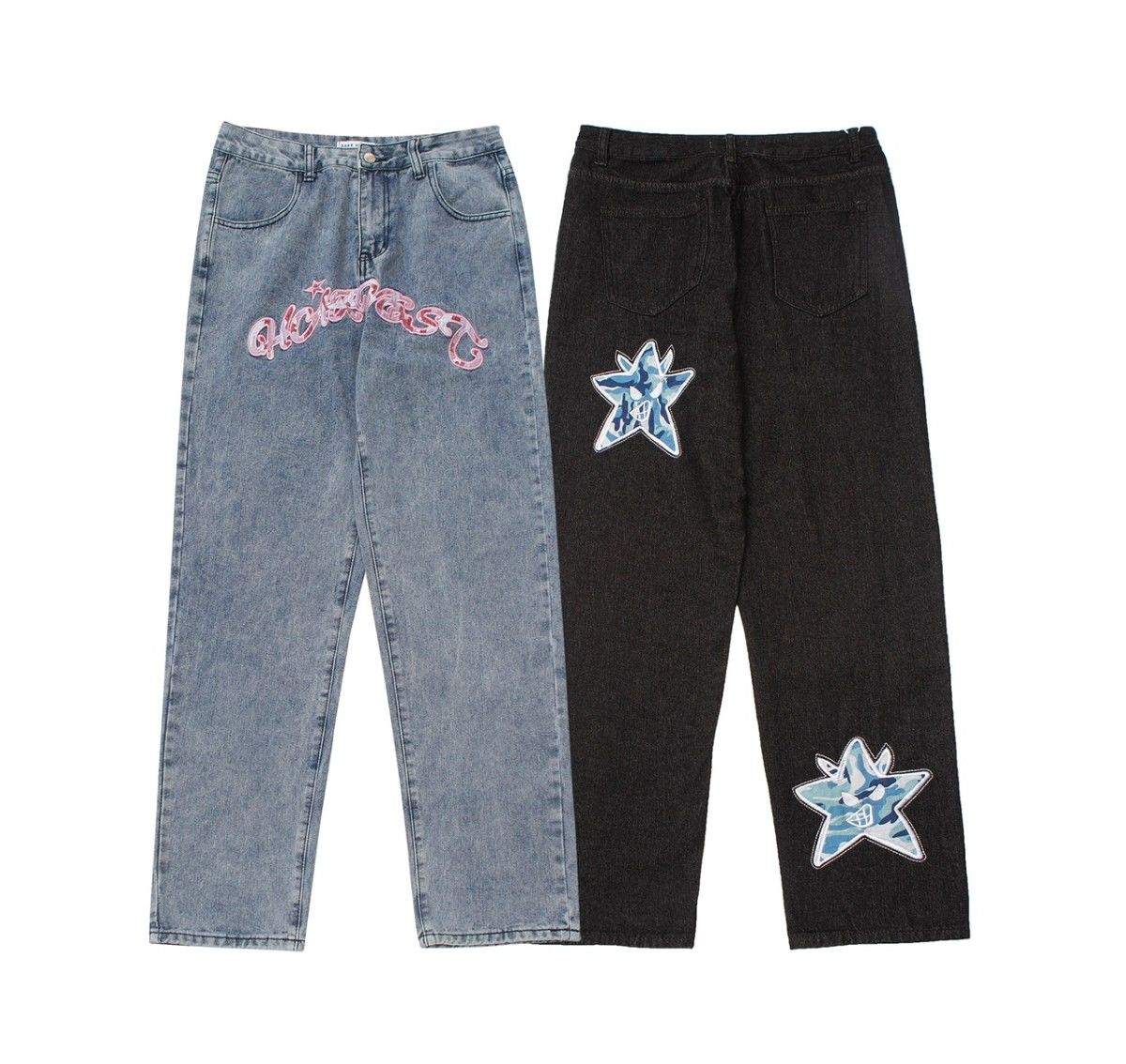 Jeans Graffiti -  streetwear - Jeans Baggy Graffiti pour un Style Streetwear Authentique