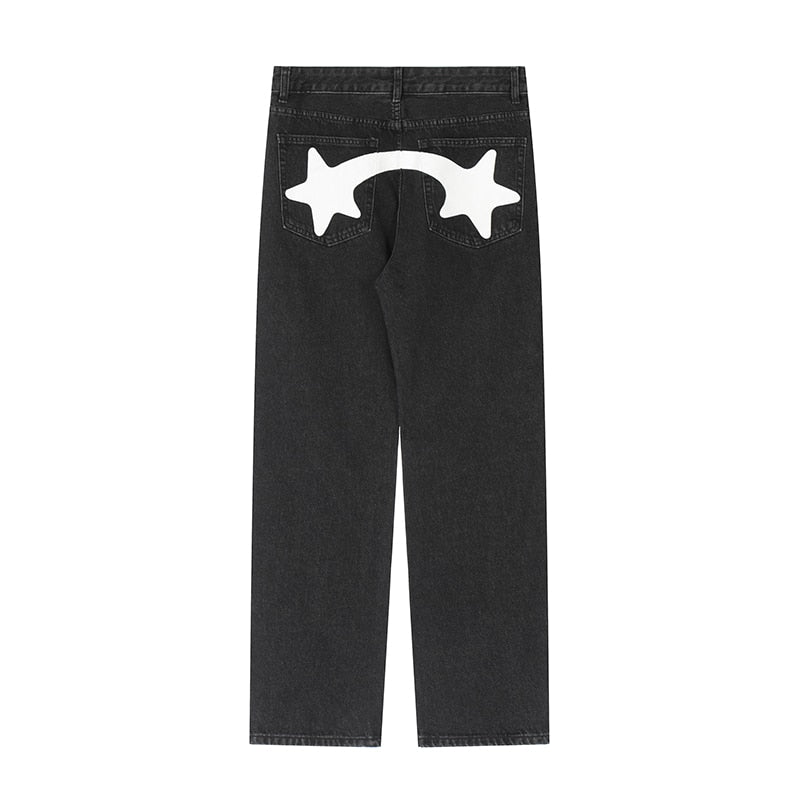 Jeans Imprimés -  streetwear - Jeans Imprimés Y2K pour un Style Streetwear Unique