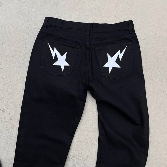 Jeans Star Butt -  denim - Jeans Star Butt au style Y2K iconique