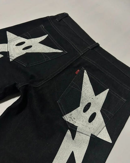 Jeans Star Butt -  mode rétro - Jeans Star Butt au style Y2K iconique