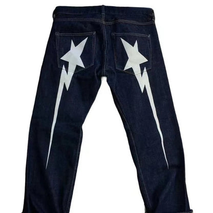 Jeans Star Butt -  streetwear - Jeans Star Butt au style Y2K iconique