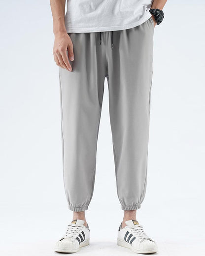 Joggers en Soie Noire Élégants -  soie - Joggers en Soie Noire Confort d'Été et Élégance