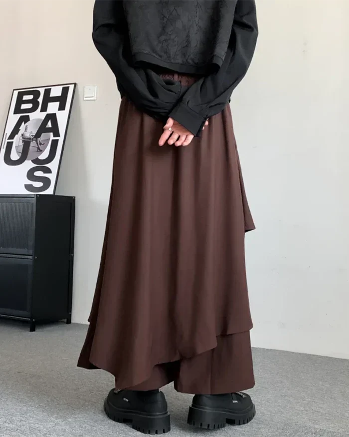Jupe Pantalon Chic Longue -  hauts associés - Jupe Pantalon Chic Longue pour un Style Élégant