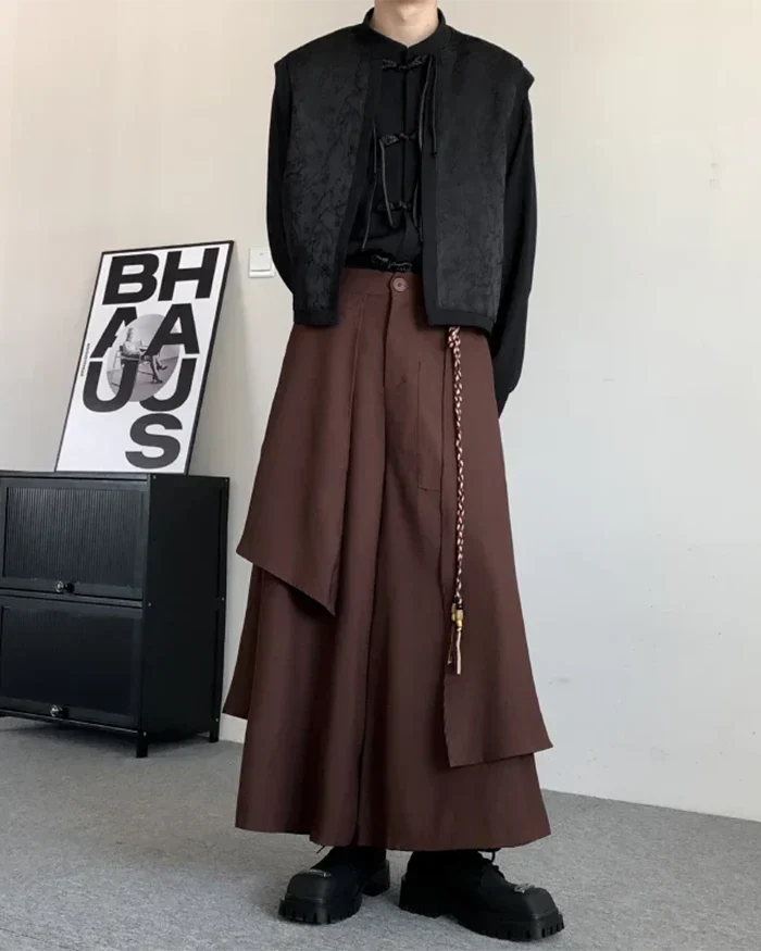 Jupe Pantalon Chic Longue -  vêtements décontractés - Jupe Pantalon Chic Longue pour un Style Élégant