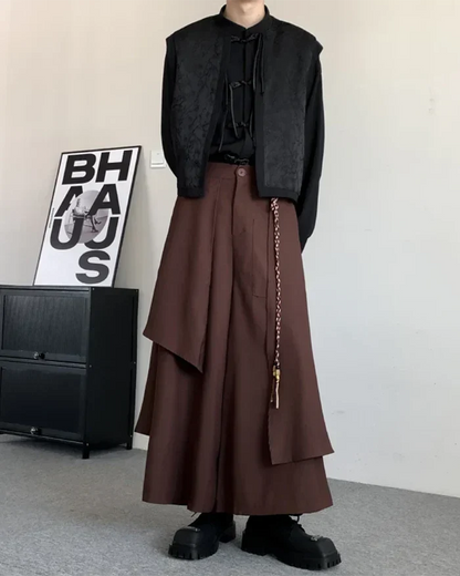 Jupe Pantalon Chic Longue -  vêtements décontractés - Jupe Pantalon Chic Longue pour un Style Élégant
