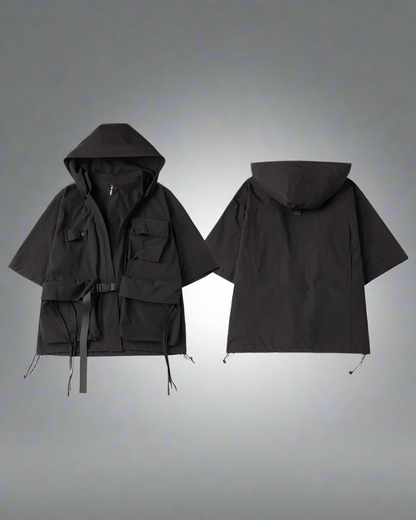 Kimono Chic à Capuche - veste techwear élégante - Kimono Chic à Capuche pour un Style Élégant au Quotidien
