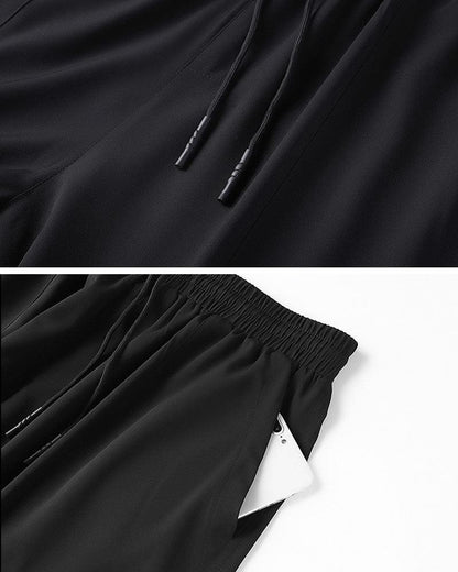 Pantalons Cheville en Soie pour une Ambiance Détendue