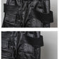 Pantalons Cargo Cirés Noirs Chic