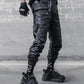 Pantalons Cargo Cirés Noirs Chic