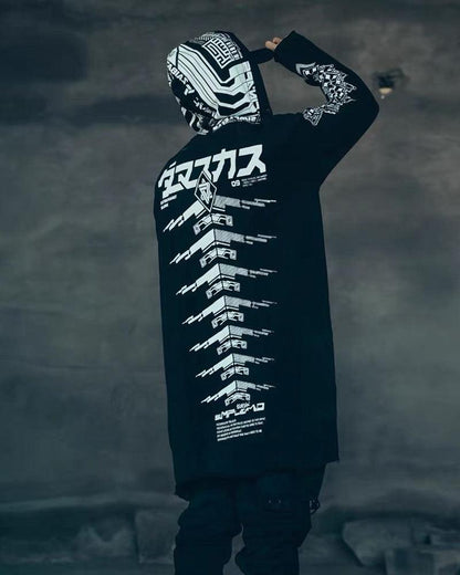 Manteau Long Sombre Avant-Garde