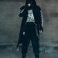 Manteau Long Sombre Avant-Garde