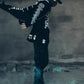Manteau Long Sombre Avant-Garde