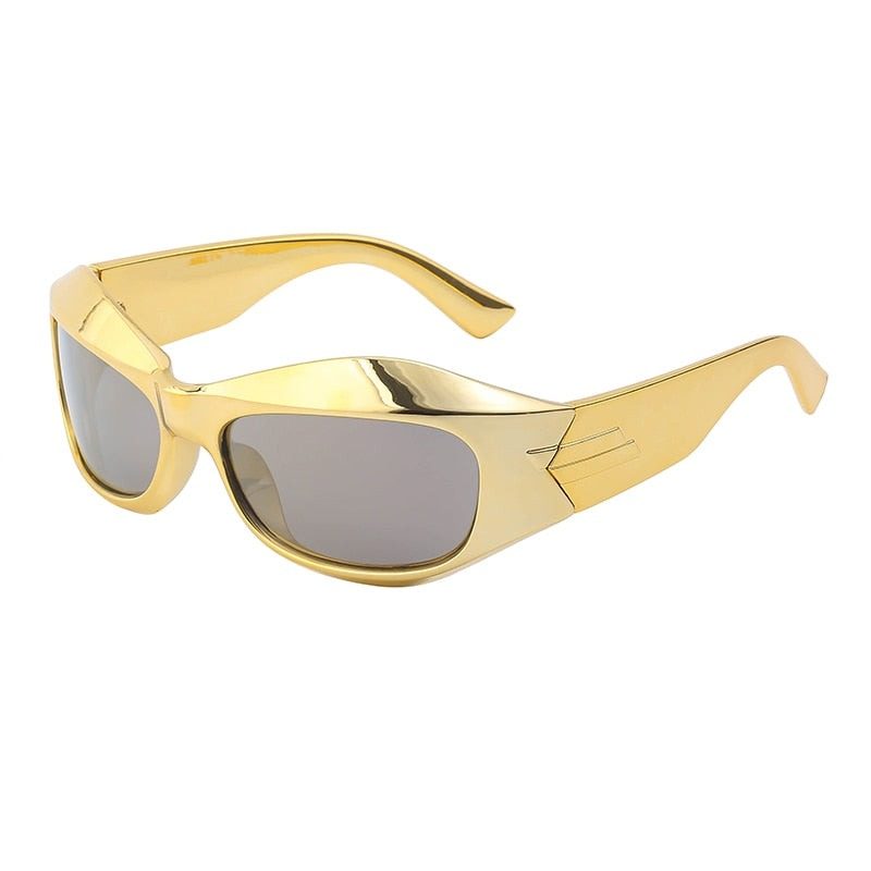 Lunettes de soleil futuristes -  design élégant - Lunettes de soleil futuristes au design moderne