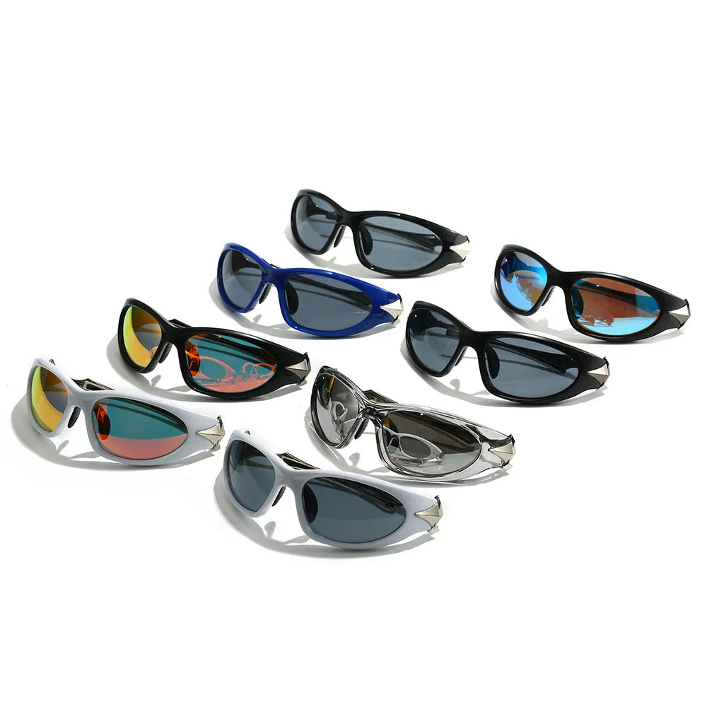 Lunettes de soleil Streetwear -  monture durable - Lunettes de soleil Y2K pour un style streetwear rétro