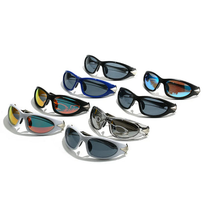Lunettes de soleil Streetwear -  monture durable - Lunettes de soleil Y2K pour un style streetwear rétro