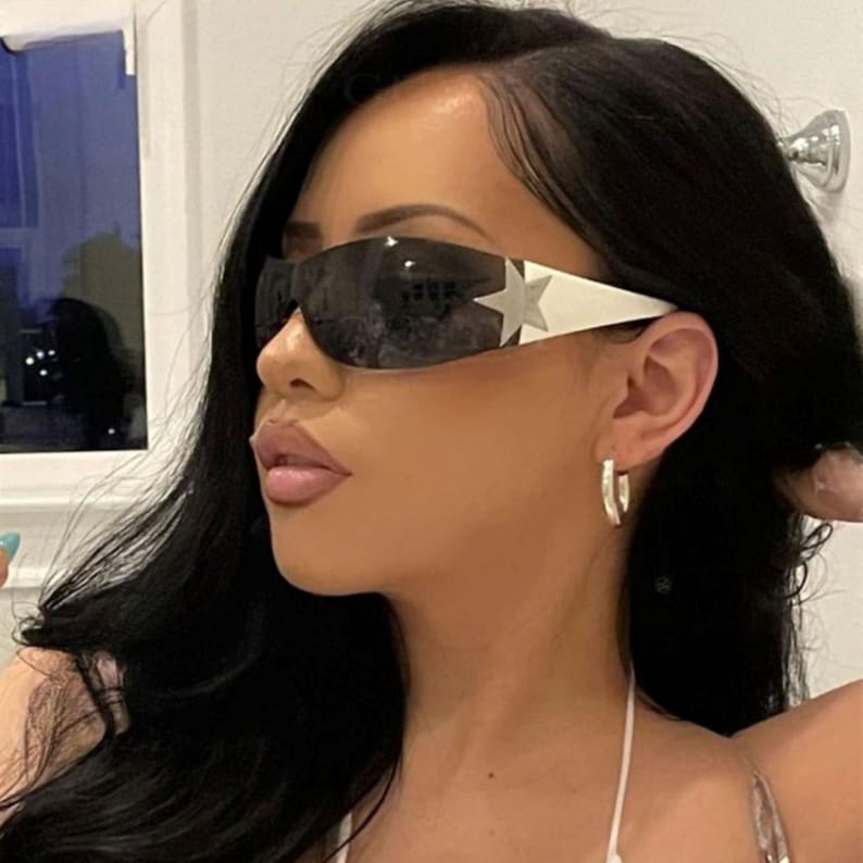 Lunettes de soleil étoilées - lunettes de soleil - Lunettes de soleil étoilées tendance Y2K pour un style unique