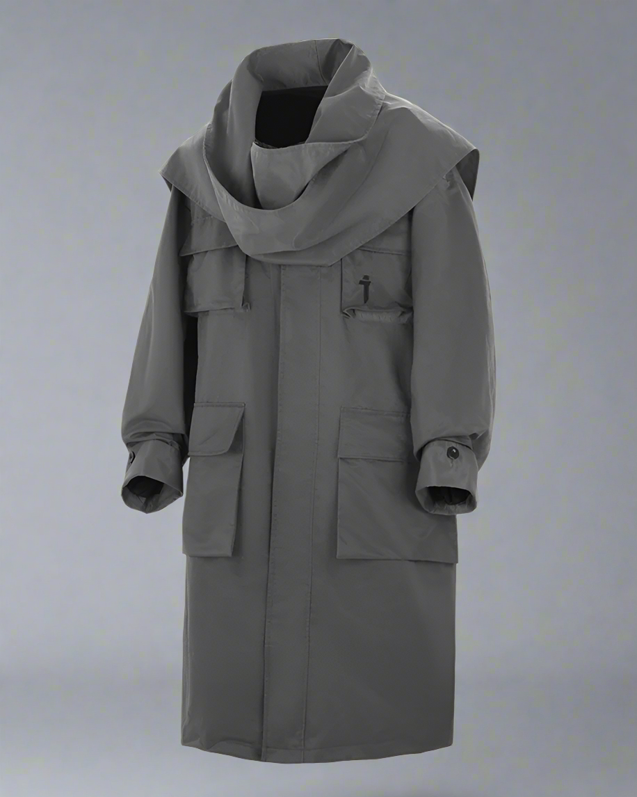 Manteau Écharpe Tout-en-Un -  écharpe - Manteau Écharpe Tout-en-Un avec plusieurs poches