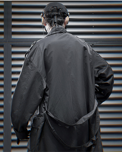 Manteau Écharpe Tout-en-Un -  urbain - Manteau Écharpe Tout-en-Un avec plusieurs poches