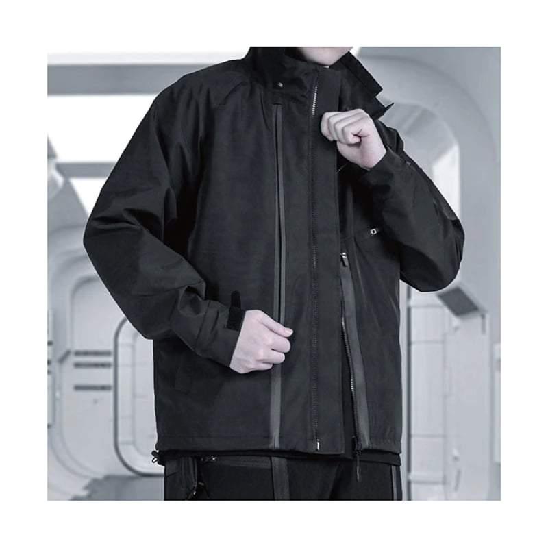 Manteau Cyberpunk Futuriste Imperméable -  style urbain - Manteau Cyberpunk Futuriste Imperméable pour un Style Urbain